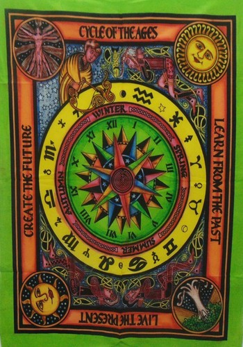 Wandteppich pinsel astrologie - wandteppich,