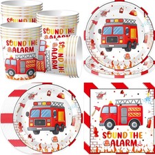 Einweg Feuerwehr Geschirr Set