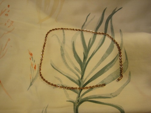 Gold collier kordel - collier,