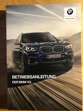BMW X3  G01 2021 Betriebsanleitung 2021 Bedienungsanleitung M40 i M40.d Handbuch