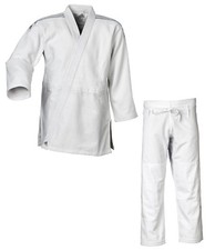 2.Wahl adidas Judo-Anzug Contest weiß/silberne Streifen - J650 - Judo-Gi