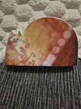 Royal Worcester Flat Mates Molly Katze Keramik Kunst Figur 2005 8" x 5"