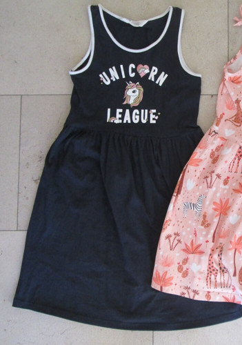 Kleid ärmellos einhorn - kleid, ärmellos,