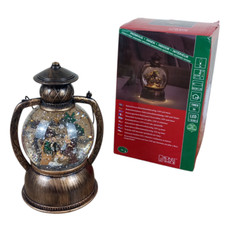 Wasserlaterne Weihnachtskrippe Konstsmide LED Kugellaterne Höhe 20 cm Braun