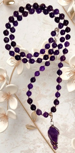 Amethyst halskette cm - amethyst, halskette🌀50