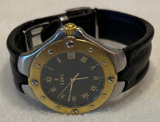 Ebel Sportwave Stahl Gold Luxus HAU Herren Armbanduhr OVP Quartz Ref. E6187631