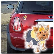 Yorkshire Terrier Auto Aufkleber Yorki Hund Pfoten Sticker Digitaldruck DA029