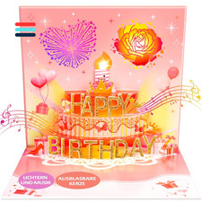3D Geburtstagskarte mit Musik