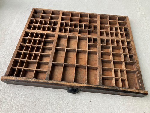 Druckerschublade alt holz - druckerschublade,