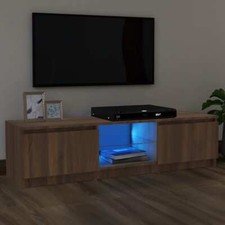 TV Schrank mit LED-Leuchten Lowboard Fernsehschrank mehrere Auswahl vidaXL