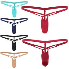 DE Männer String Tanga Unterwäsche Bottom Shorts Höschen Seide Hot Pants Stretch