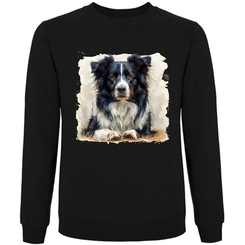 Sweatshirt schwarz border - schwarz,