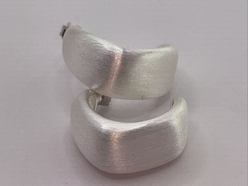 925 silber creolen - silber, creolen,eckig
