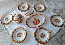 Kleiber Bavaria Ess-Service, 6teilig - Handarbeit mit 22 Karat Goldauflage