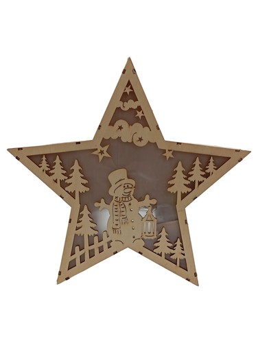 Weihnachtsdeko stern holz - stern,