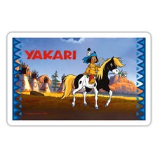 Yakari und kleiner Donner auf Erkundungstour Aufkleber Sticker, max. 10 x 10 cm