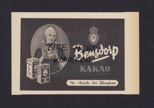 Kleve werbung 1955 bensdorp - kleve,,