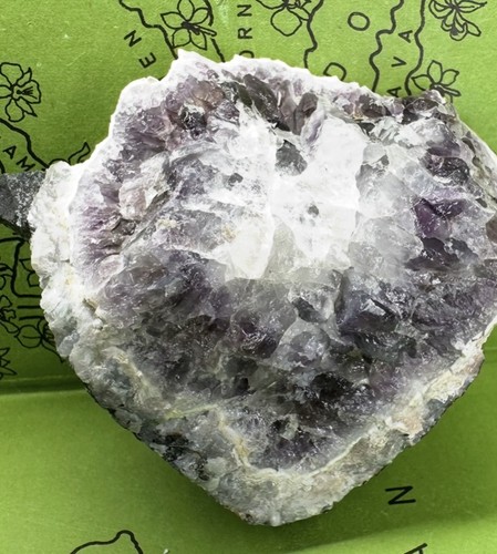 Amethyst calcit geode - calcit, in