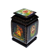 Mstera Original Russische Lackdose Schmukdose/Schatulle - "Prinzessin Frosch"