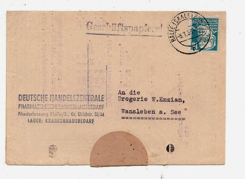 Ddr halle saale - ddr, 1953
