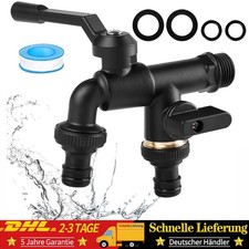 Doppel Wasserhahn Garten 3/4