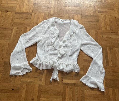 Zara volant bluse größe - zara, 36