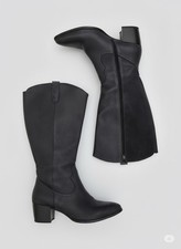 Damen Weitschaftstiefel Echtleder Größe 40 Stiefel Ulla Popken XL Schaft