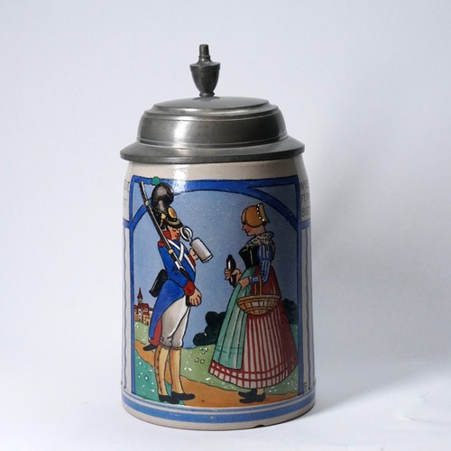 Jugendstil bierkrug franz - jugendstil,