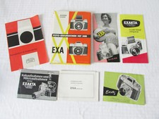 DDR Bedienungsanleitung Werbung Buch alter Fotoapparat Axa und EXAKTA Prospekt