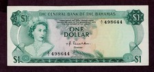 BAHAMAS 1 DOLLAR Banknote 1974