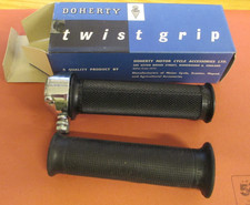 NOS ORIGINAL DOHERTY DREHGRIFF GASGRIFF TRIUMPH BSA NORTON GARAGE SCHEUNENFUND