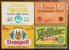 $# alte DDR Bieretiketten Halberstadt #$