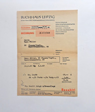 DDR Rechnung Buchhaus Leipzig 1965