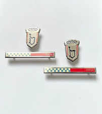 Satz (4) Bertone  / Torino Embleme Fiat 850 / Maserati / Alfa Romeo   emailliert