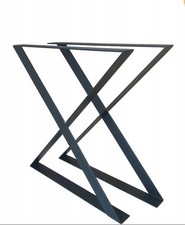 2x Tischgestell Tischkufen Tischbeine X  für Esstisch Couchtisch Bank 70 x 72 cm