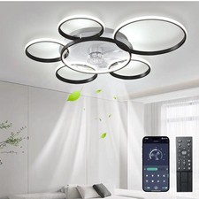 Deckenventilator Mit Beleuchtung 90cm Lampe Mit Ventilator 100W Dimmbare