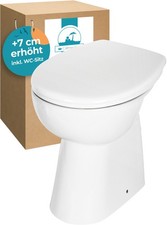 Stand-WC Erhöht +7cm Weiß