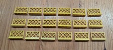 LEGO 18x 3185 Zaun in Gelb