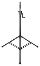 DJ PA Kurbel Boxen Ständer Alu Lautsprecher Stativ Boxenstativ hoch 80kg schwarz