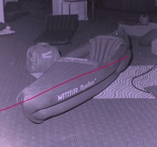 Metzeler Neptun Schlauchboot Messe um 1950   einmaliges Motiv hist.  Negativ