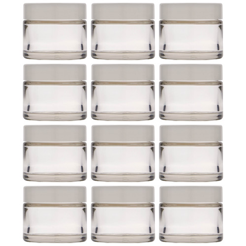 12x 50ml tiegel klarglas - 50ml,