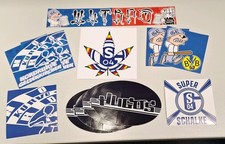 FC Schalke 04  Aufkleber Sammlung 12 Sticker/ Aufkleber