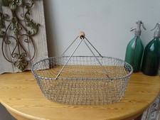 W1070a Drahtkorb mit Henkel | Kartoffelkorb | Vintage | Metallkorb | Erntekorb
