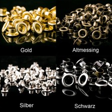 Messing Ösen 4/5/6/8/10/12/14/17mm Rostfrei Leder Stoff Nieten Hülsen Banner