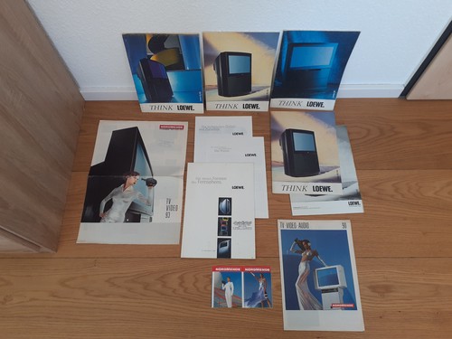 Konvolut prospekt loewe - 7x,