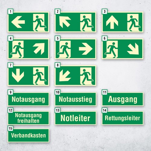 Notausgang fluchtwegschild - notausgang,