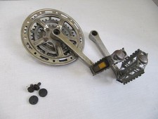 Alte Vintage Fahrrad Kettenradgarnitur Satz Klassik