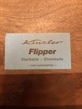 Fahrchip Ehrenkarte Flipper - Kinzler -Kirmes - Schausteller