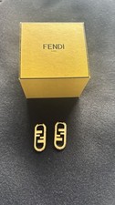 Fendi Mono Ohrringe O Lock Neu Im Original Karton