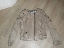 Schyia Lederjacke, schlamm, Gr. 40 , neuwertig, Zweiwegereißverschluss